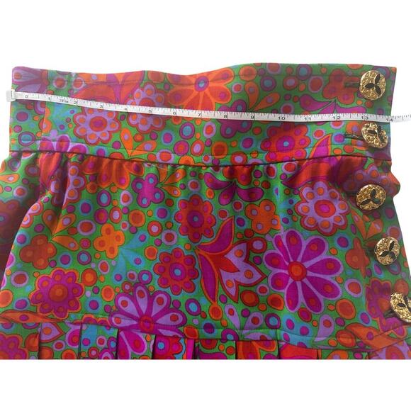 Yves Saint Laurent Rive Gauche Wool Pleated Skirt|Size 42|Made in France Vintage - Picture 6 of 6